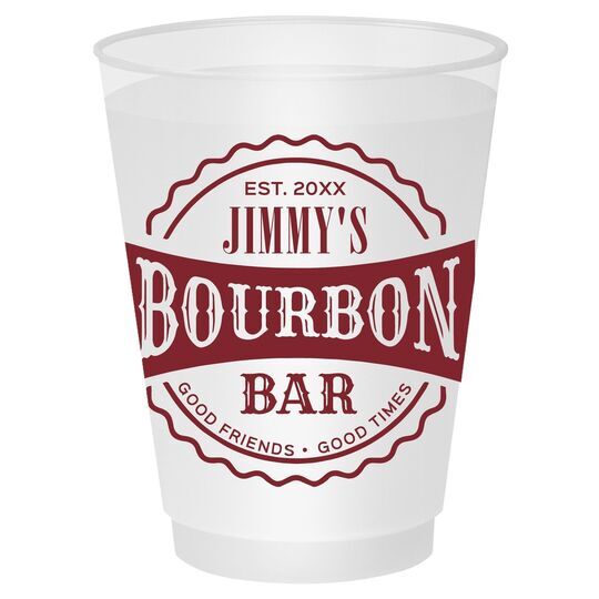 Good Friends Good Times Bourbon Bar Shatterproof Cups